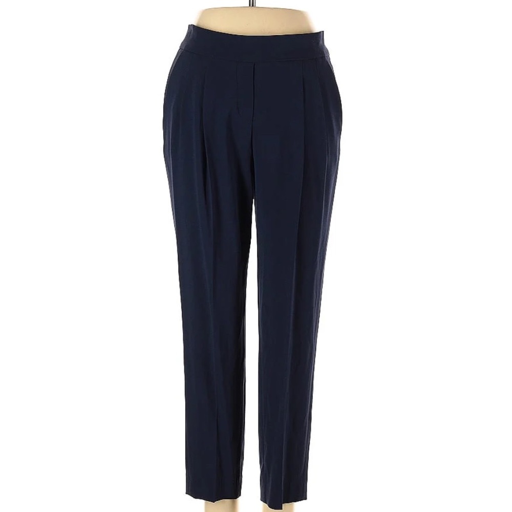 EUC Babaton navy blue elastic waist cropped dress pants